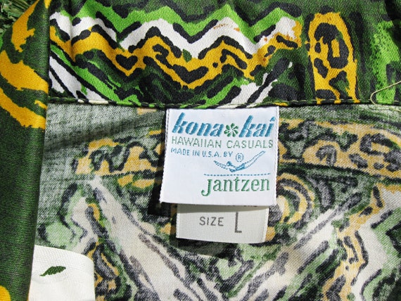 60's JANTZEN Hawaiian Kona Kai Casuals vibrant ps… - image 6