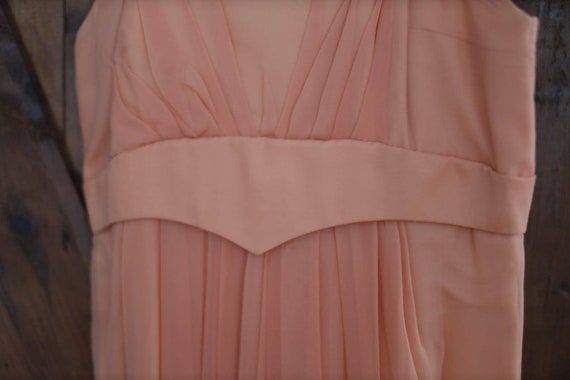 Vintage handmade peach party dress and cape (60s) - image 5