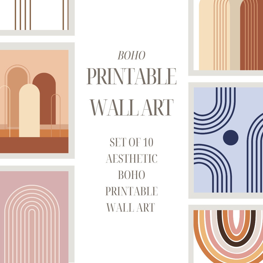 Printable BOHO Wall Art - Etsy