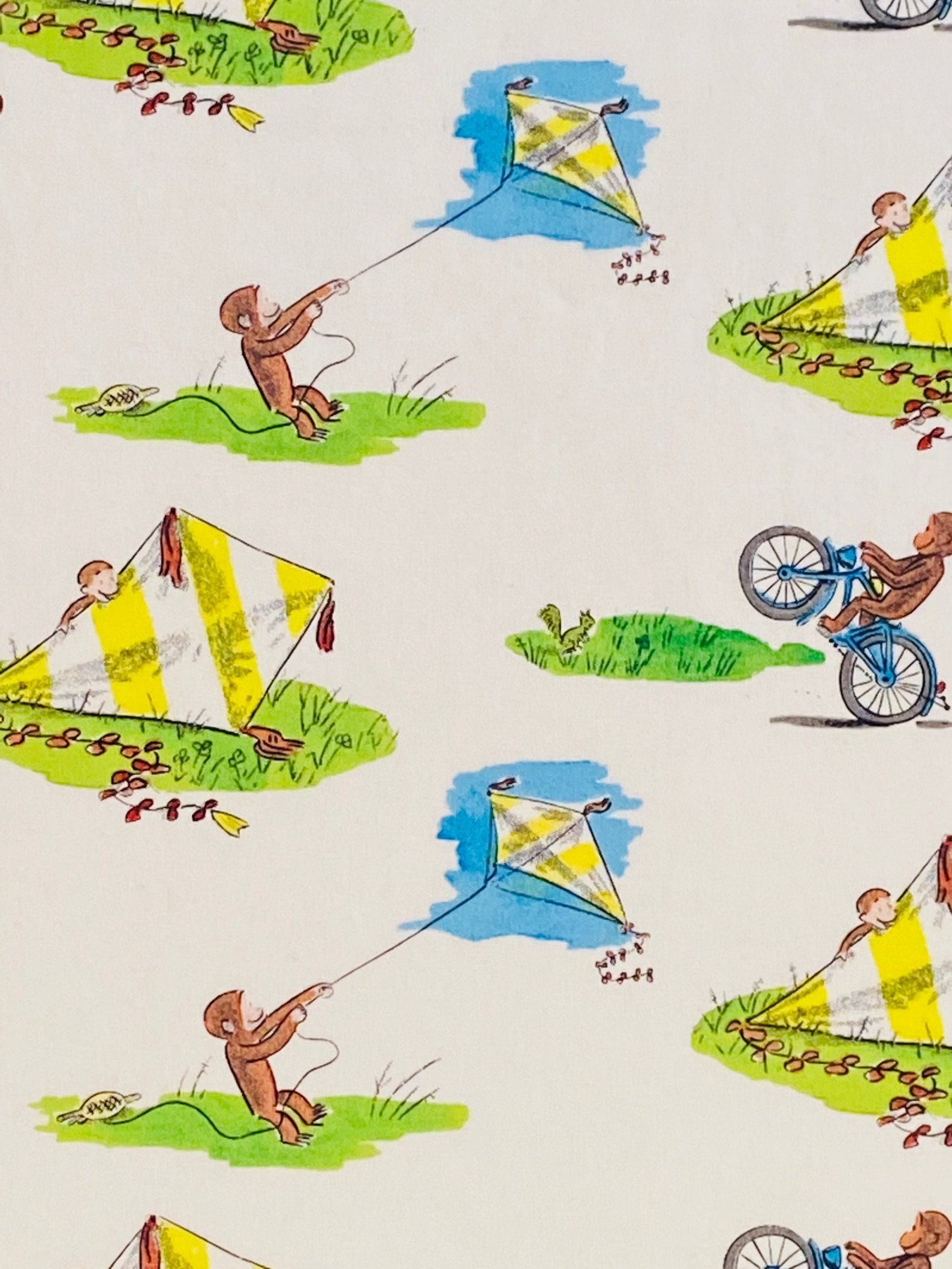 Curious Flying Kites Classic Fabric 2015 Etsy