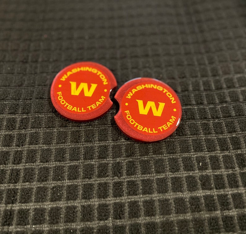 Personalized Sport Teams Car Coasters Etsy