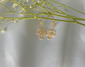 snake squiggle earrings