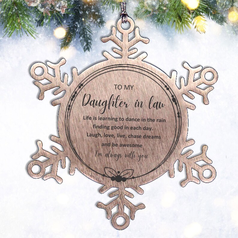 Daughter In Law Christmas Ornament 