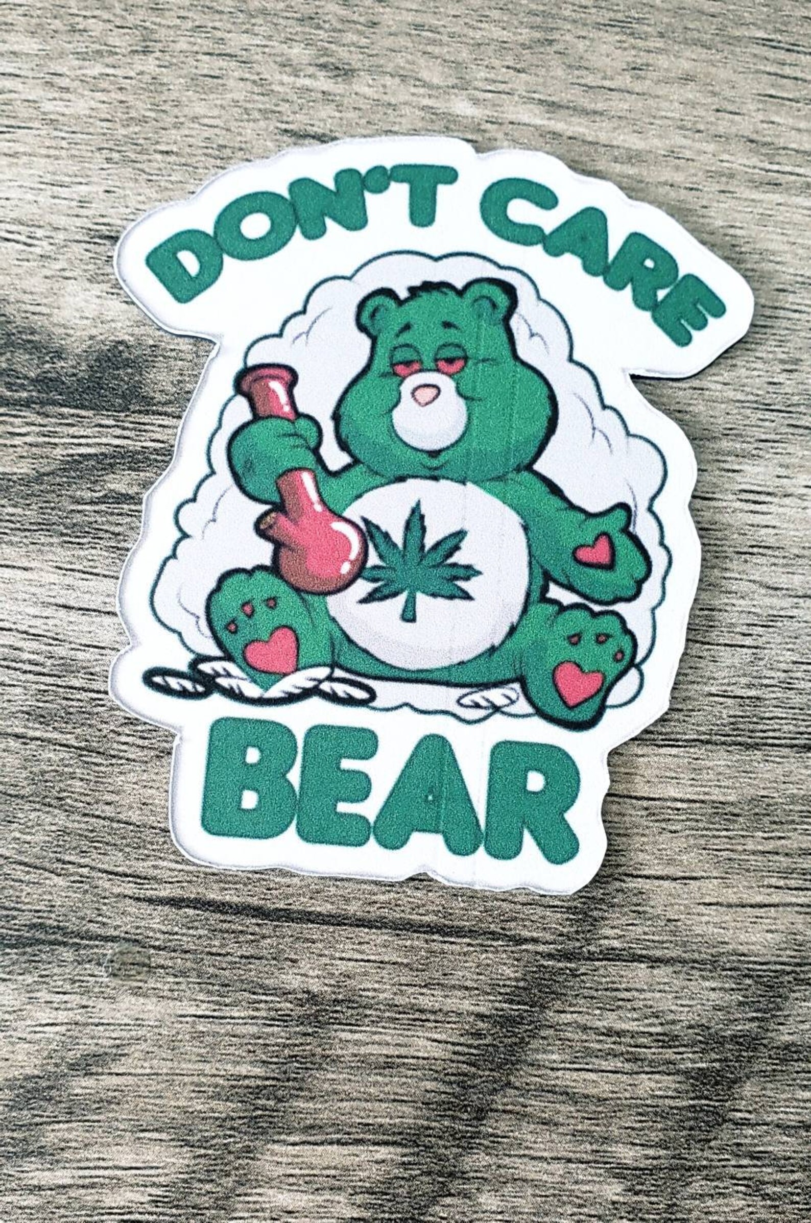 420 Friendly Stoner Dont Care Bear Refrigerator Magnet Set of | Etsy