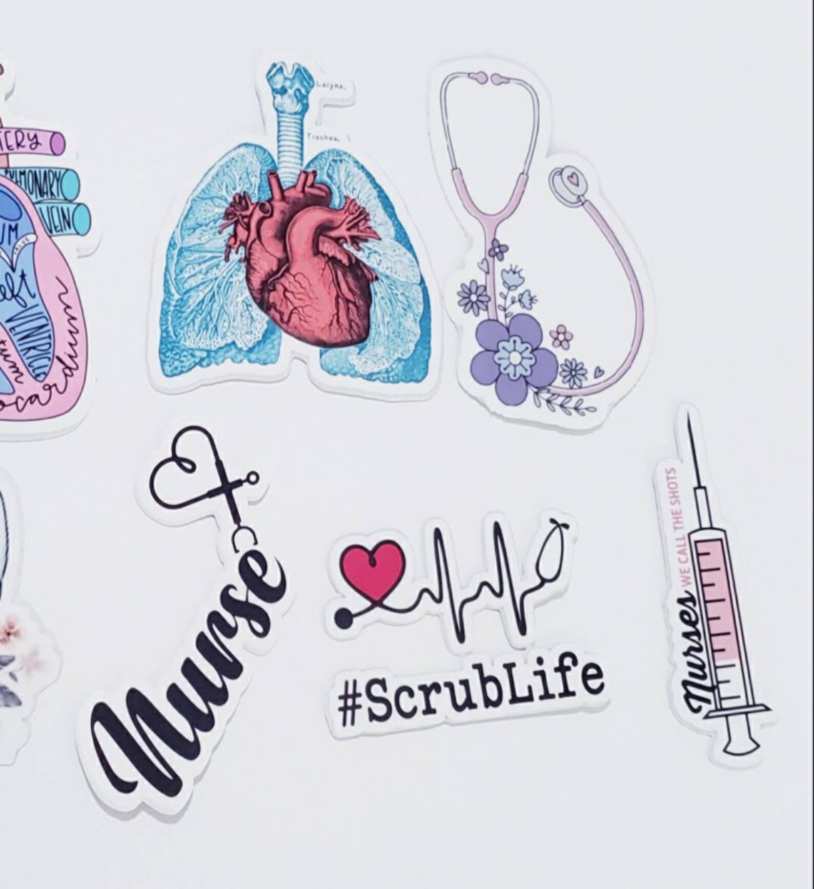 8 Pack of Healthcare Nursing Stickers Decals for Nurse & Etsy