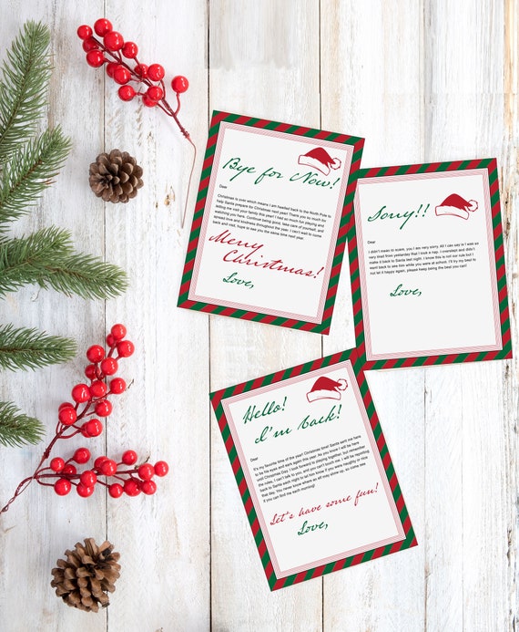 Elf on a Shelf 3 Letters Bundle Printable PDF Instant