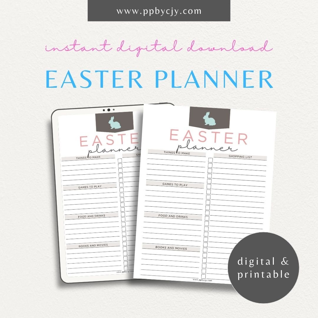 Easter Party Planner Spring Holiday Gathering Planning Easter ...