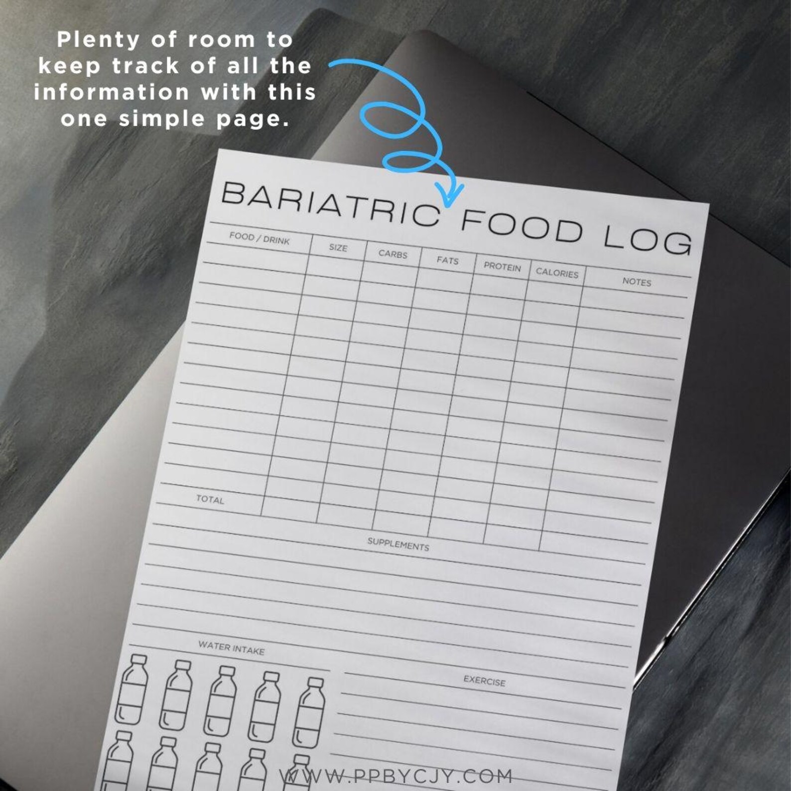 Bariatric Food Log | Gastric Bypass Post Surgery Nutrition Journal ...