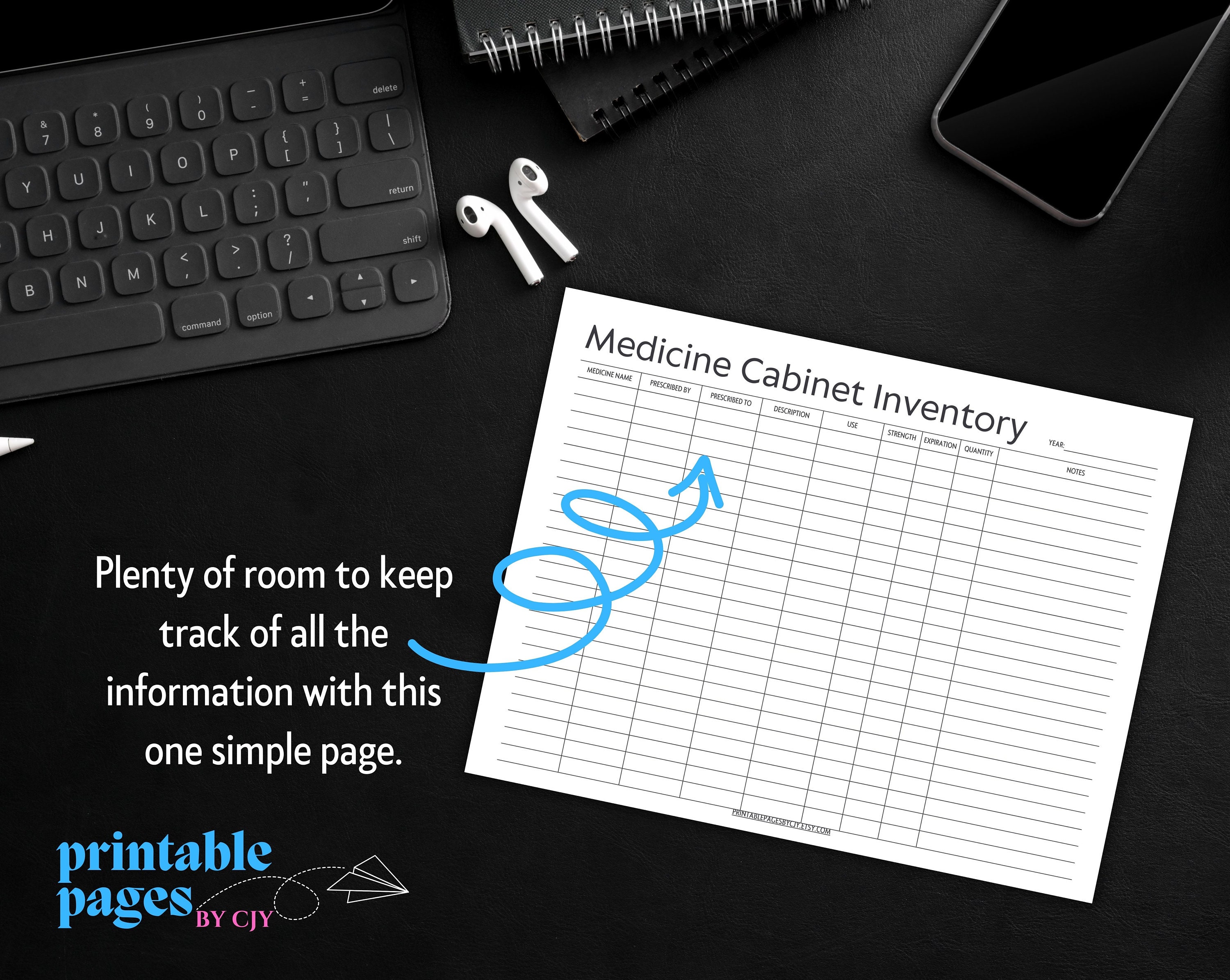 Medicine Inventory Medication Inventory Medical Etsy