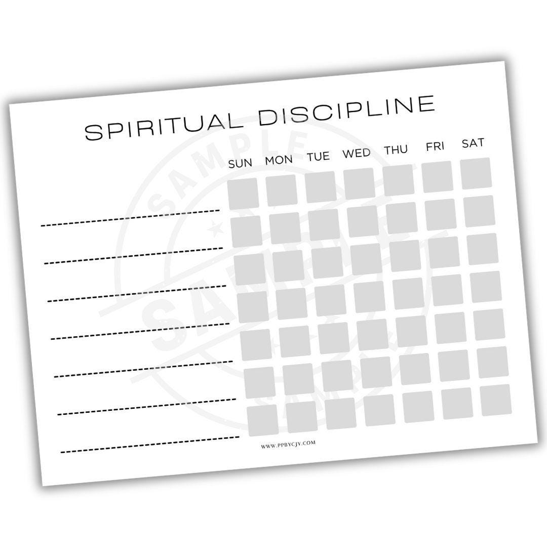Spiritual Ritual Tracker Printable PDF Template | Log Meditation ...