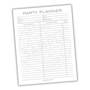 Super Bowl Party Planner Printable Template | Instant Digital Download | Game Day Checklist | Party Menu Organizer | Football Event Sheet