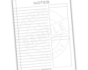 Lined Bullet Journal Paper With Checkboxes | Printable Lined Paper With Task Boxes | To Do List Paper | Task List Note Paper