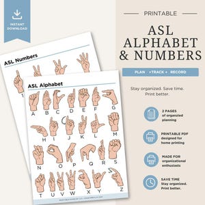 ASL Alphabet Chart | American Sign Language Hand Signs A-Z (Printable Reference Guide)