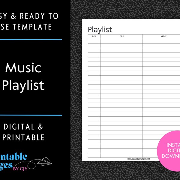 Song List - Etsy