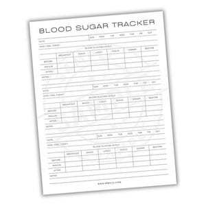 Blood Sugar Log | Diabetes Sugar Level Tracker | Diabetic Health Care Organizer | Insulin Management Planner | Blood Glucose Monitor Log
