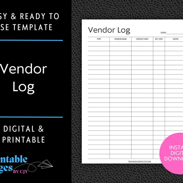 Vendor List for Clothing Etsy