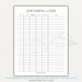 Oxygen Log Printable | Oxygen Level & Therapy Tracker | Medical Health ...