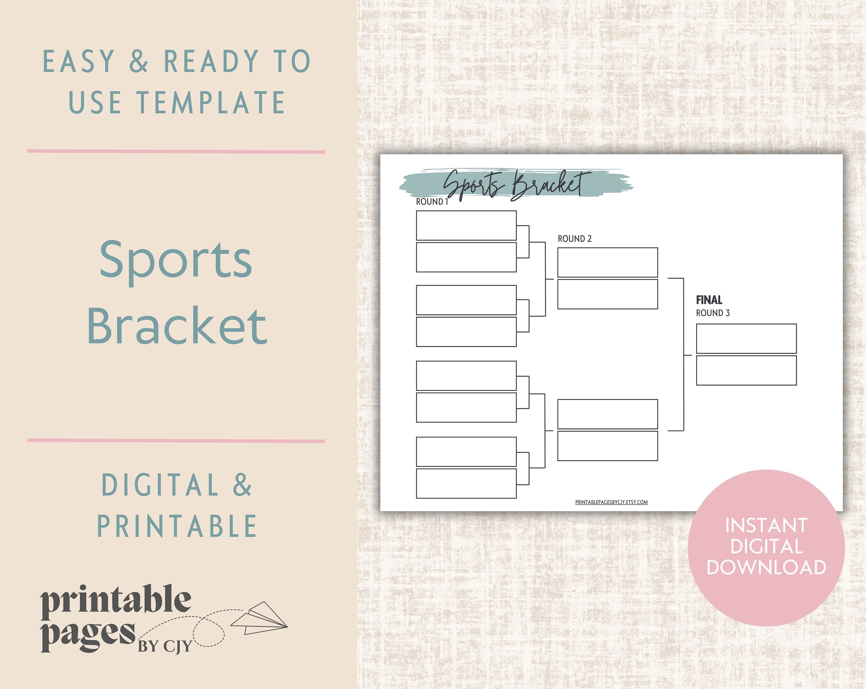 Free Cornhole Tournament Printable Brackets