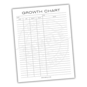 Kids Growth Chart | Height And Weight Chart For Kids | Children’s Measurement Record | Pediatric Growth Milestone Progress Tracker