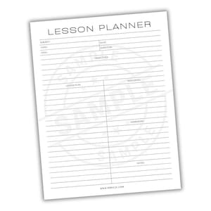 Lesson Plan Teacher Planner | Classroom Organization Teaching Resource | Educational Curriculum Planning Tool | Subject Lesson Organization