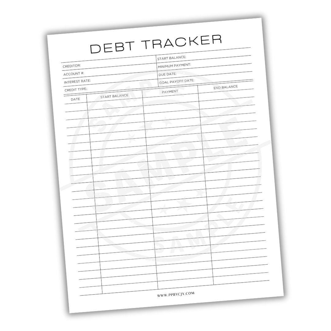 Debt Payoff Finance Tracker | Financial Repayment Organizer | Personal ...