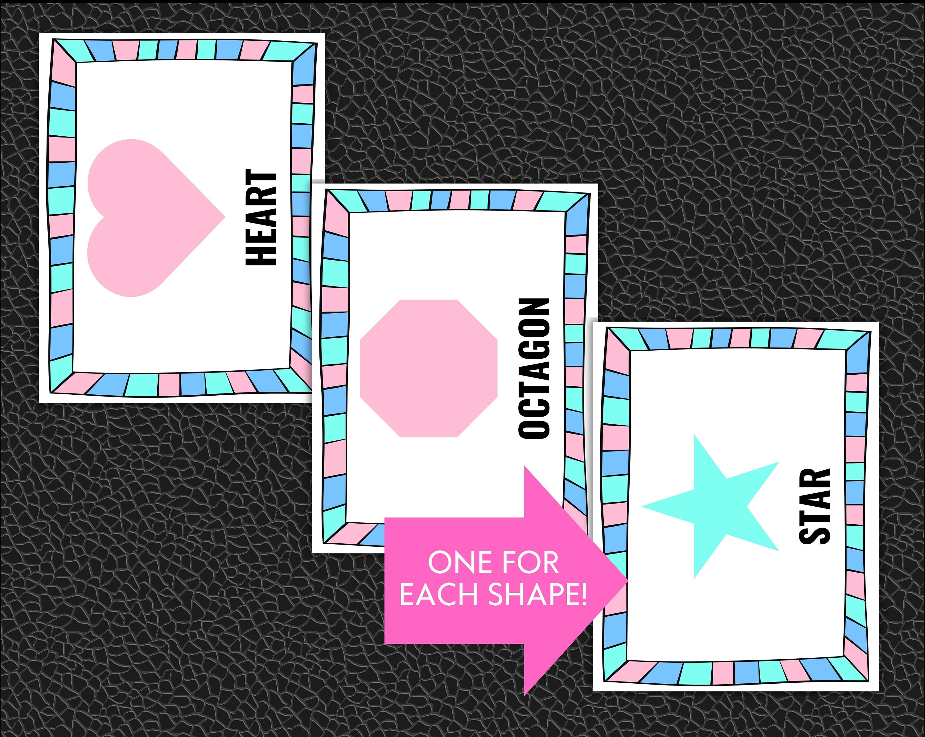 Learning Shapes Staple Book Basic Shapes Printable Learning Resource