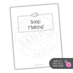 Soap Making Printable PDF | 9-Page DIY Soap Planner | Recipe, Batch Log & Fragrance Tracker | Instant Download