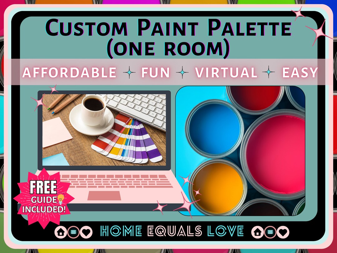 Custom Paint Palette one Room Paint Consultation Wall Color Palette Designer Paint