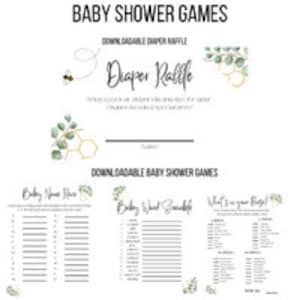 Mommy to Bee Baby Shower Raffle + Games