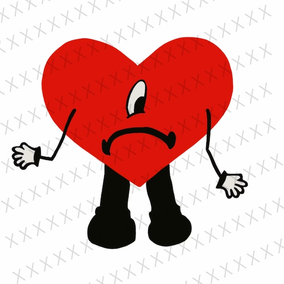 Bad Bunny Heart Logo Etsy Australia