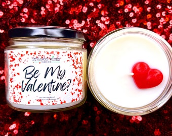 Be My Valentine Candle
