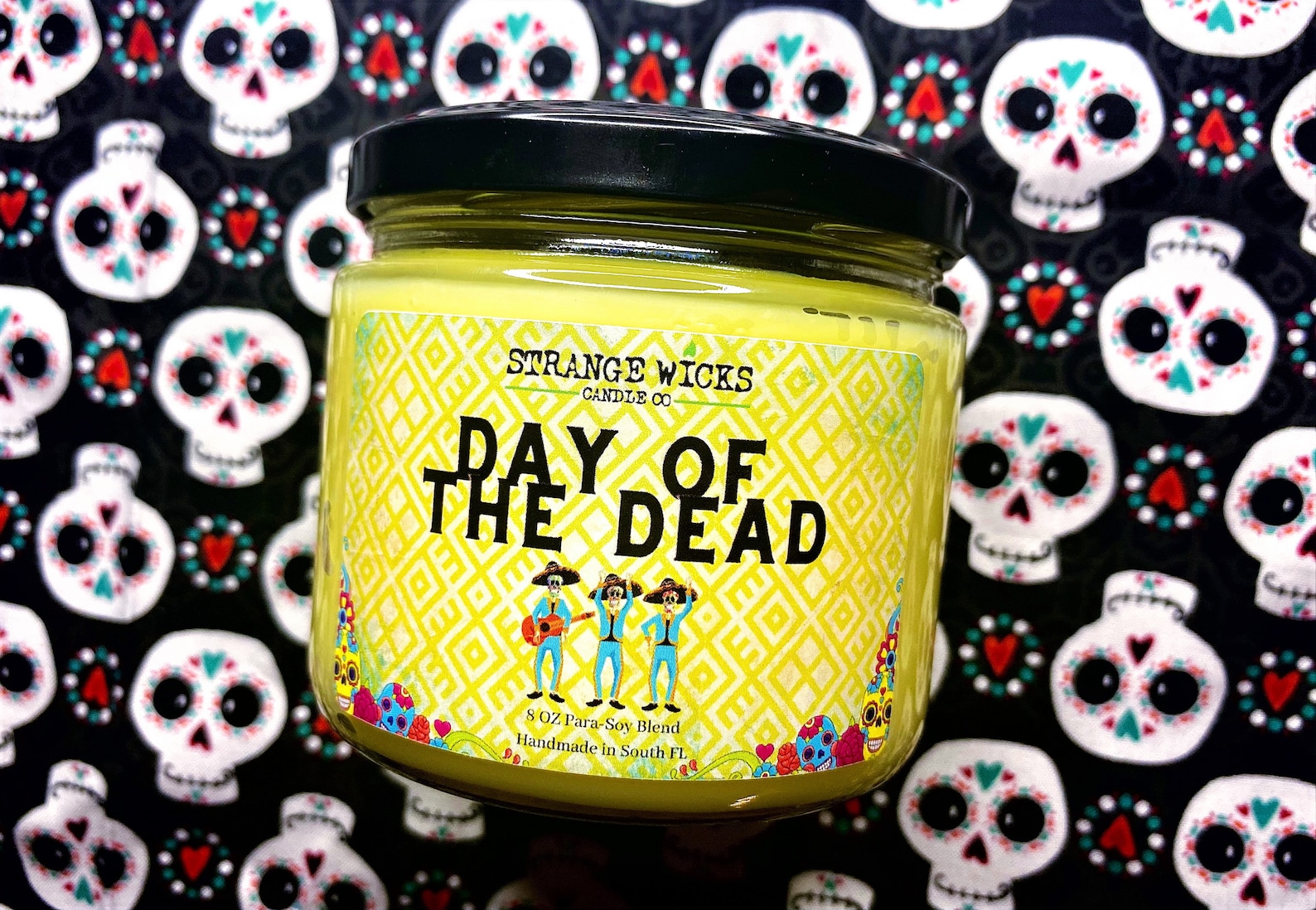Day of the Dead Candle Etsy
