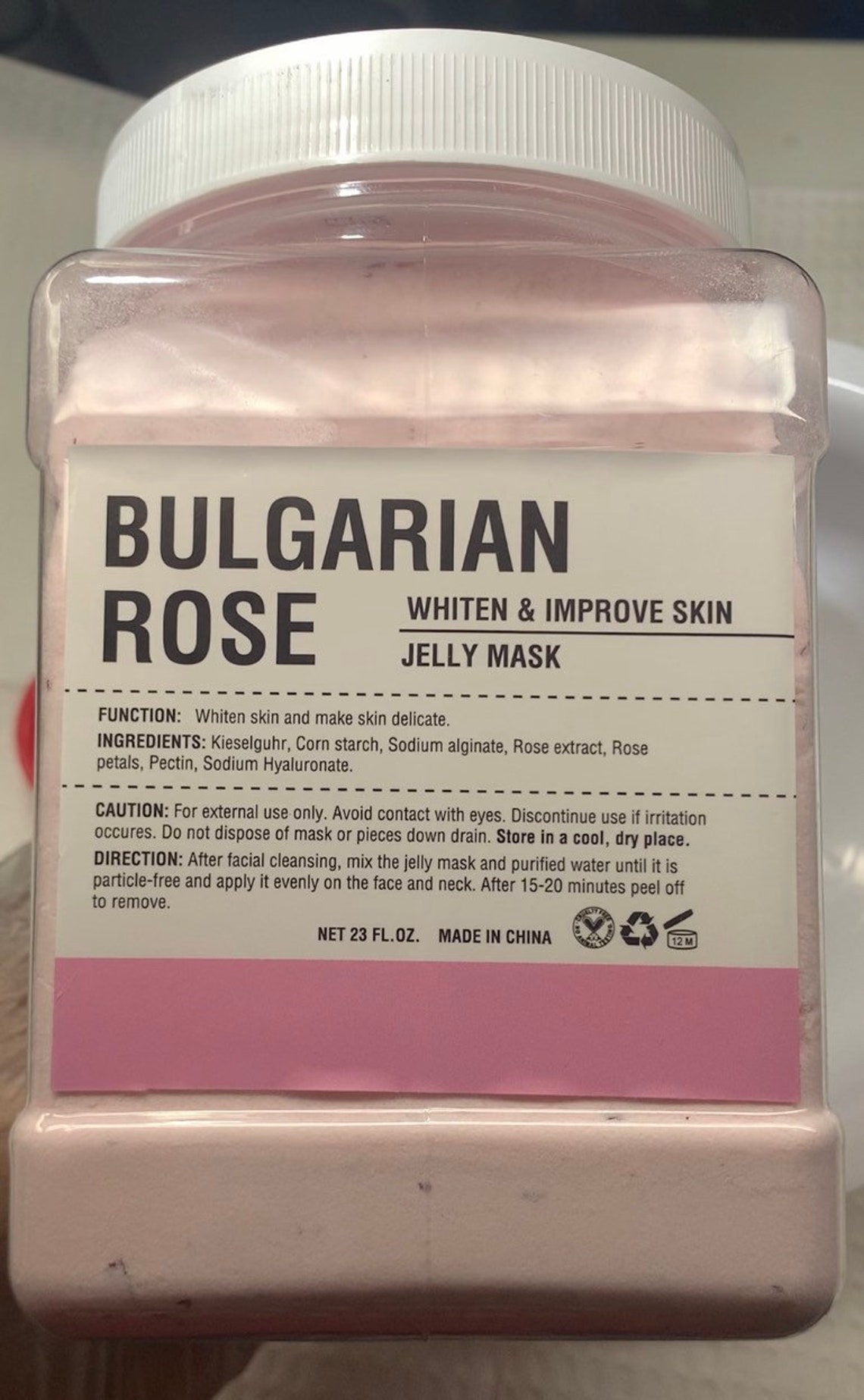 Bulgarian Rose Jelly Mask Etsy