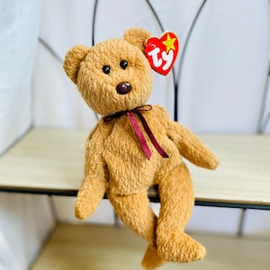 Vintage Curly Bear - Retired Beanie Baby