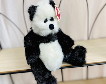 checkers panda beanie baby