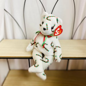 Vintage CAND-e Bear - Retired Holiday Beanie Baby