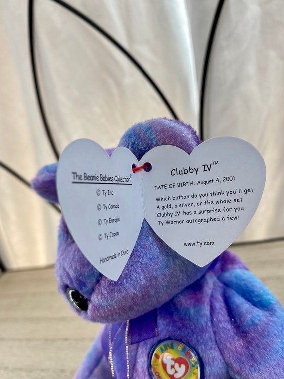Vintage Clubby IV the Bear - Retired Beanie Baby - Etsy