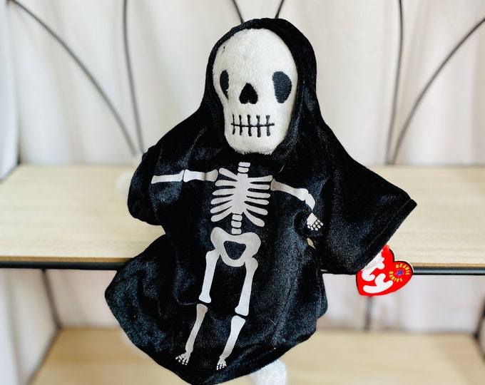 Vintage Creepers the Skeleton Retired Halloween Beanie Baby Etsy