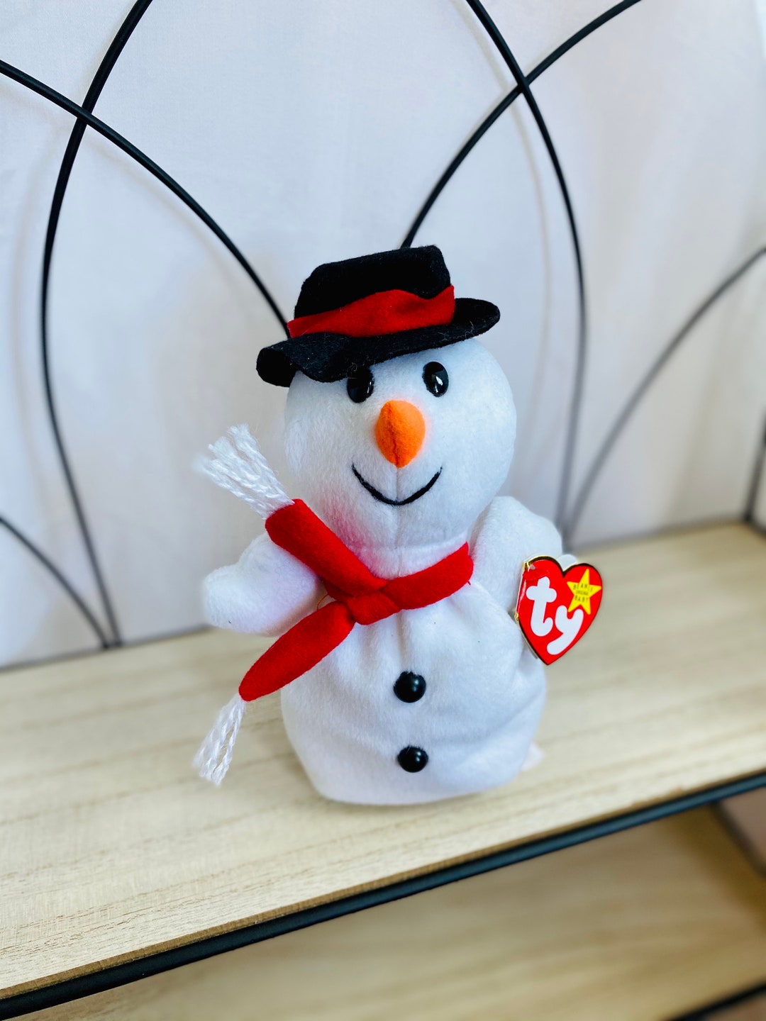 Snowman Pvc Vintage Snowball the Snowman - PVC Pellets - Retired Christmas Beanie ...