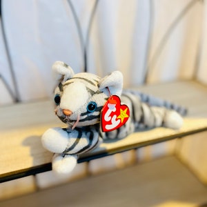 Vintage Prance the Gray Cat - Retired Beanie Baby