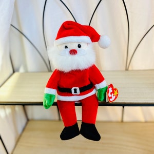 Vintage Santa Bear - Retired Holiday Beanie Baby