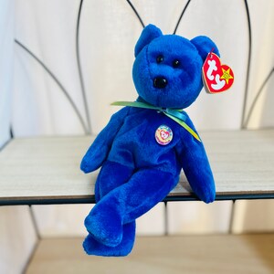 Vintage Clubby the Blue Bear - Retired Beanie Baby