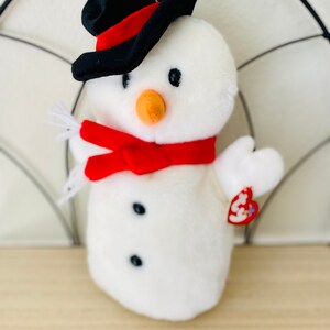 Vintage Snowball the Snowman BUDDY - Large Version of the Beanie Baby