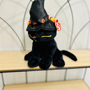 Vintage Spooksie the Black Cat - Retired Ty &#39;Pluffies&#39;
