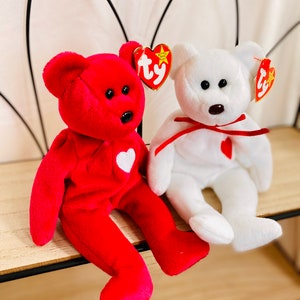 Vintage Valentino & Valentina Bears - You Pick! - Retired Beanie Babies
