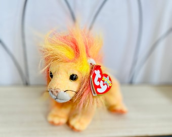 Vintage Bushy the Lion - Beanie Baby in pensione