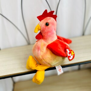 VERY RARE Vintage &quot;Doodle&quot; the Rooster - Original Strut - Hard to Find - PVC Pellets - Retired Beanie Baby