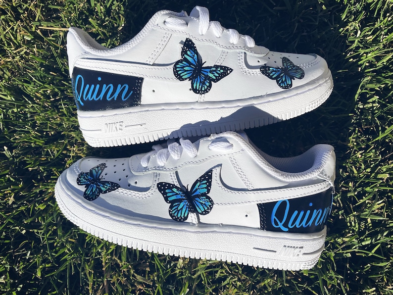 customized air force 1 butterfly