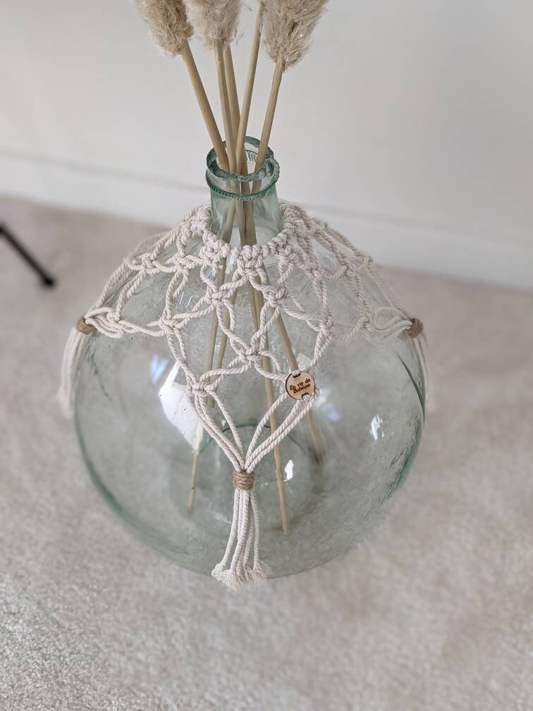 Décoration Pour Dame Jeanne en Macramé, Robe Grosse Bombonne, Accessoire Décoration Gross Bouteille 