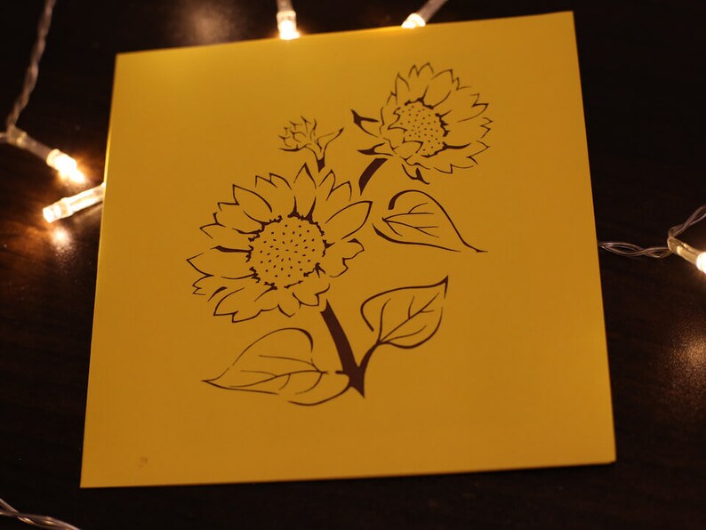 Pop Up Card Flower Personalized 3D Birthday Greeting Congratulation Valentine/'s Day Mother/'s Day Wedding Thank Sunflower
